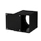 Alpine Industries Black Acrylic Tissue Box Cover 5.5" x 4.75" x 4.75" 407-BLK - alternate 2